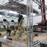 Moon box for location filming at Military Road, Freshwater, Isle of Wight